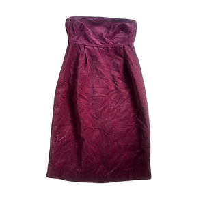 Bitten by Sarah Jessica Parker Strapless velvet Wine midi Dress
